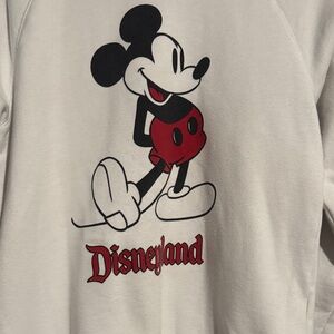 Disney White and Black Mickey Mouse Shirt